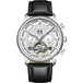 White - Silver - Black Leather
