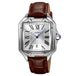 White - Silver - Brown Leather