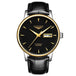 Black - Gold - Black Leather