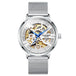 White - Silver Mesh