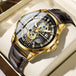 Black - Gold - Brown  Leather