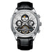 White - Silver - Black Leather