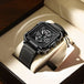 Silver - Black - Leather