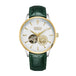 White - Gold - Silver - Green Leather