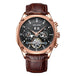 Black - Rose Gold - Brown Leather