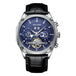 Blue - Silver - Black Leather