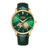 Green - Gold - Green Leather