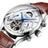 White - Silver - Brown Leather