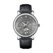 Gray - Black Leather