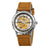 Silver - Brown Leather