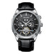Black - Silver Leather