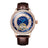 Rose Gold - Brown Leather