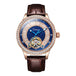Rose Gold - Brown Leather