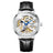 White - Black Leather
