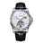White - Silver - Black Leather