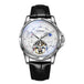 White - Silver - Black Leather