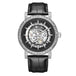 Black - Silver Leather