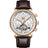 White - Rose Gold - Brown Leather