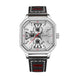 White - Silver - Black Leather
