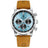 Blue - Silver - Brown Leather