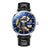 Blue - Silver - Black Leather