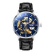 Blue - Silver - Black Leather