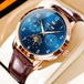 Blue - Rose Gold - Brown