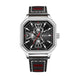 Black - Silver Leather