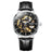 Black - Silver Leather