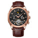 Black - Rose Gold - Brown Leather