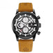 Black - Brown Leather