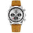 White - Silver - Brown Leather