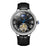 Black - Silver Leather
