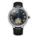 Black - Silver Leather