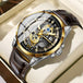 Black - Gold - Brown Leather