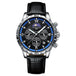 Black - Blue - Silver - Leather