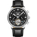 Black - Silver Leather